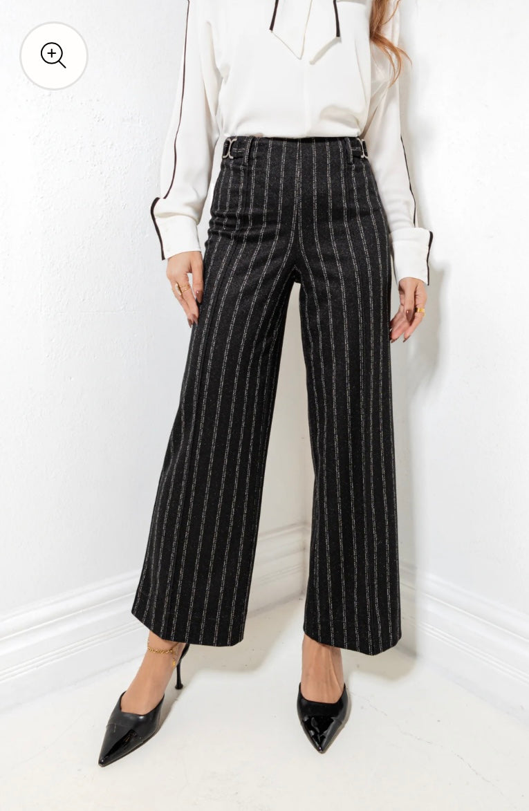 Isabel Wide Leg Ponte Pant