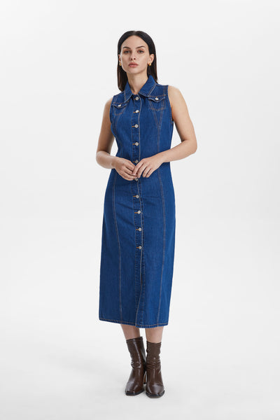 Julia Cardigan Denim Dress