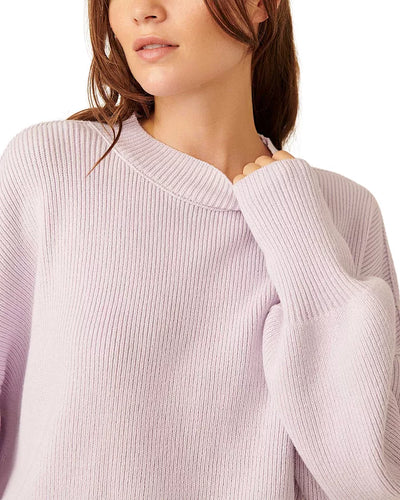 Easy Street Cropped Sweater-Frost Lavender