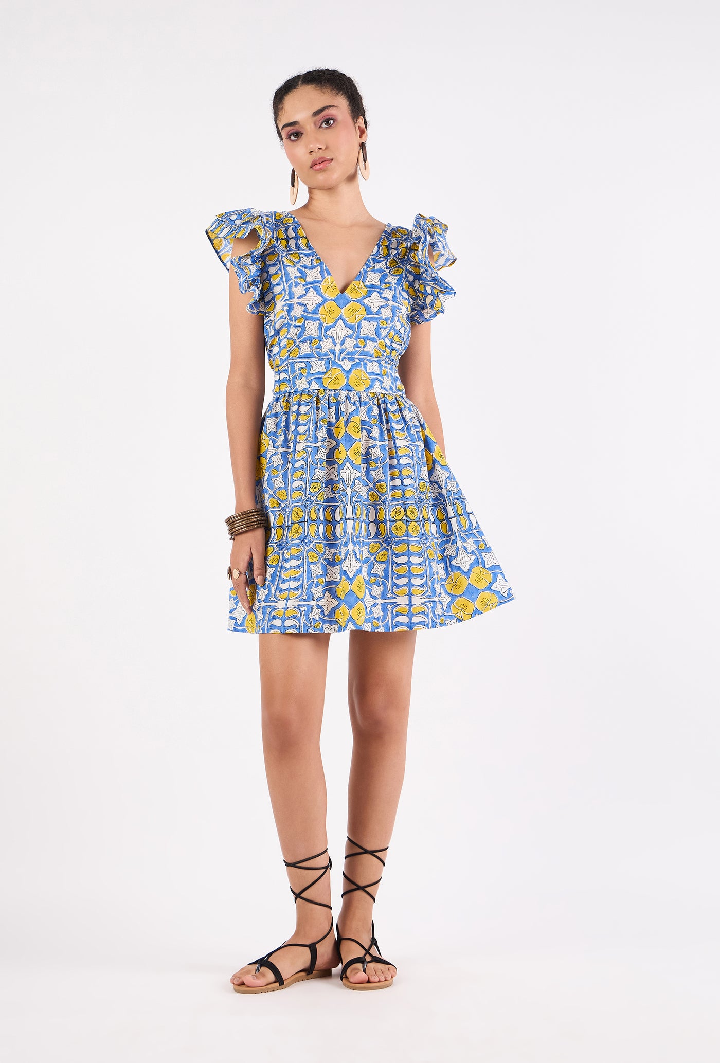 Chloe Dress-Heritage Iris