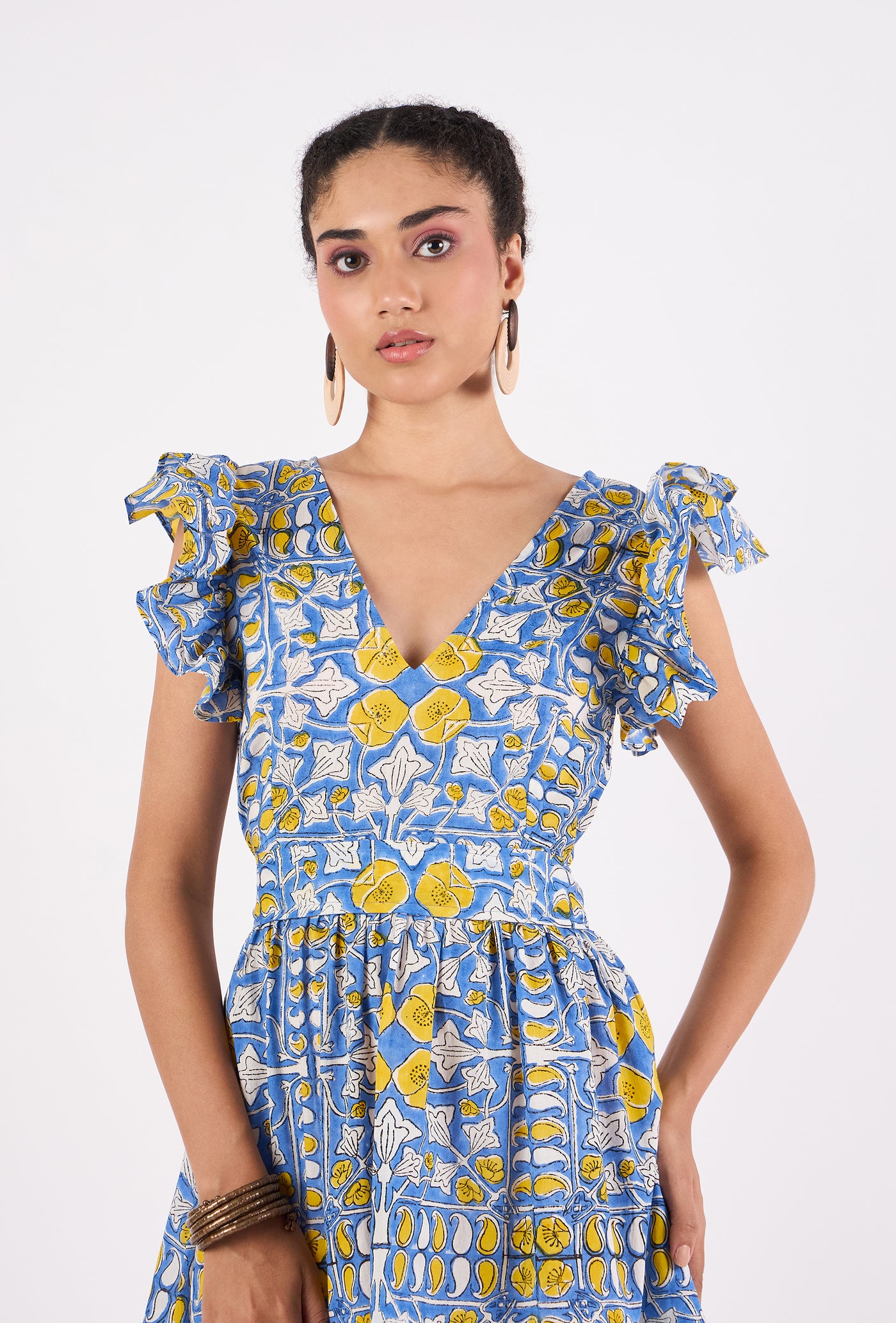 Chloe Dress-Heritage Iris