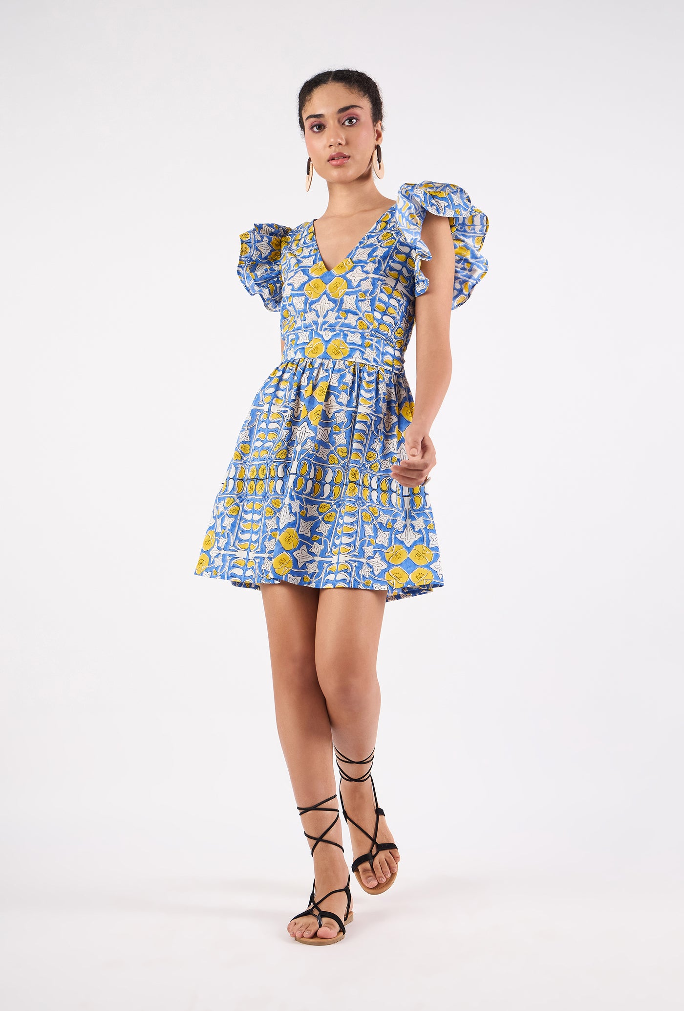 Chloe Dress-Heritage Iris