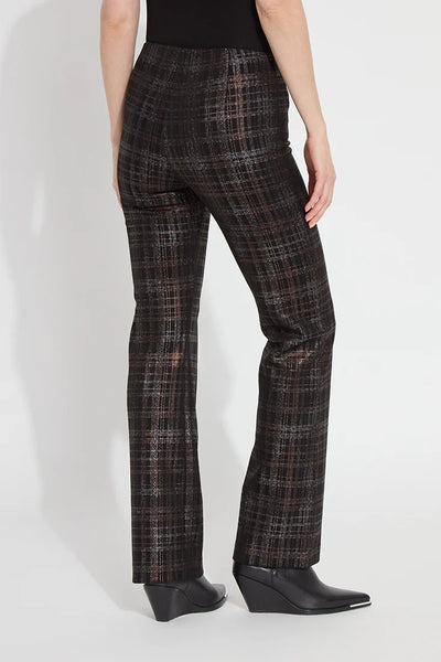 Elysse Pant Neoprene-Night Out Plaid