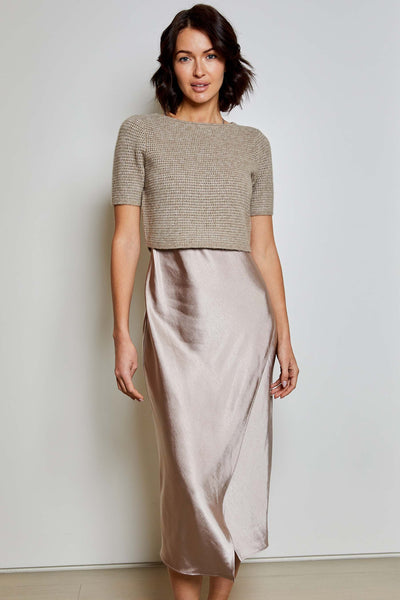 Meg Sweater Dress Combo - Mineral