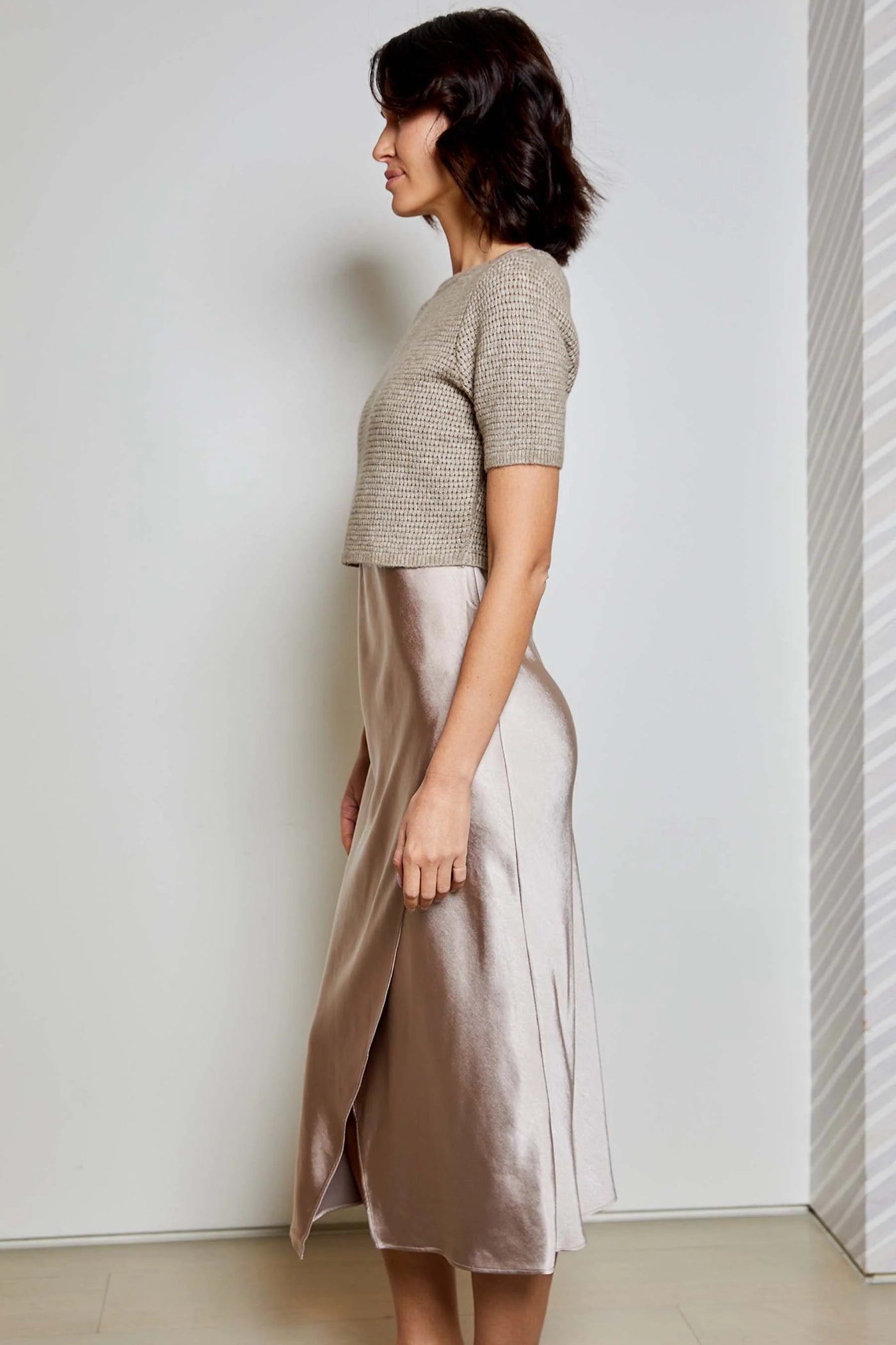 Meg Sweater Dress Combo - Mineral