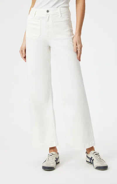 Paloma Marine Patch Pocket Wide Leg Jeans-White