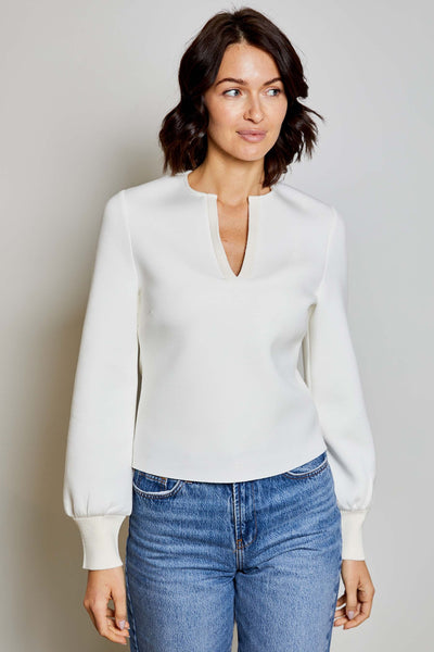 Leandra Scuba Top - White