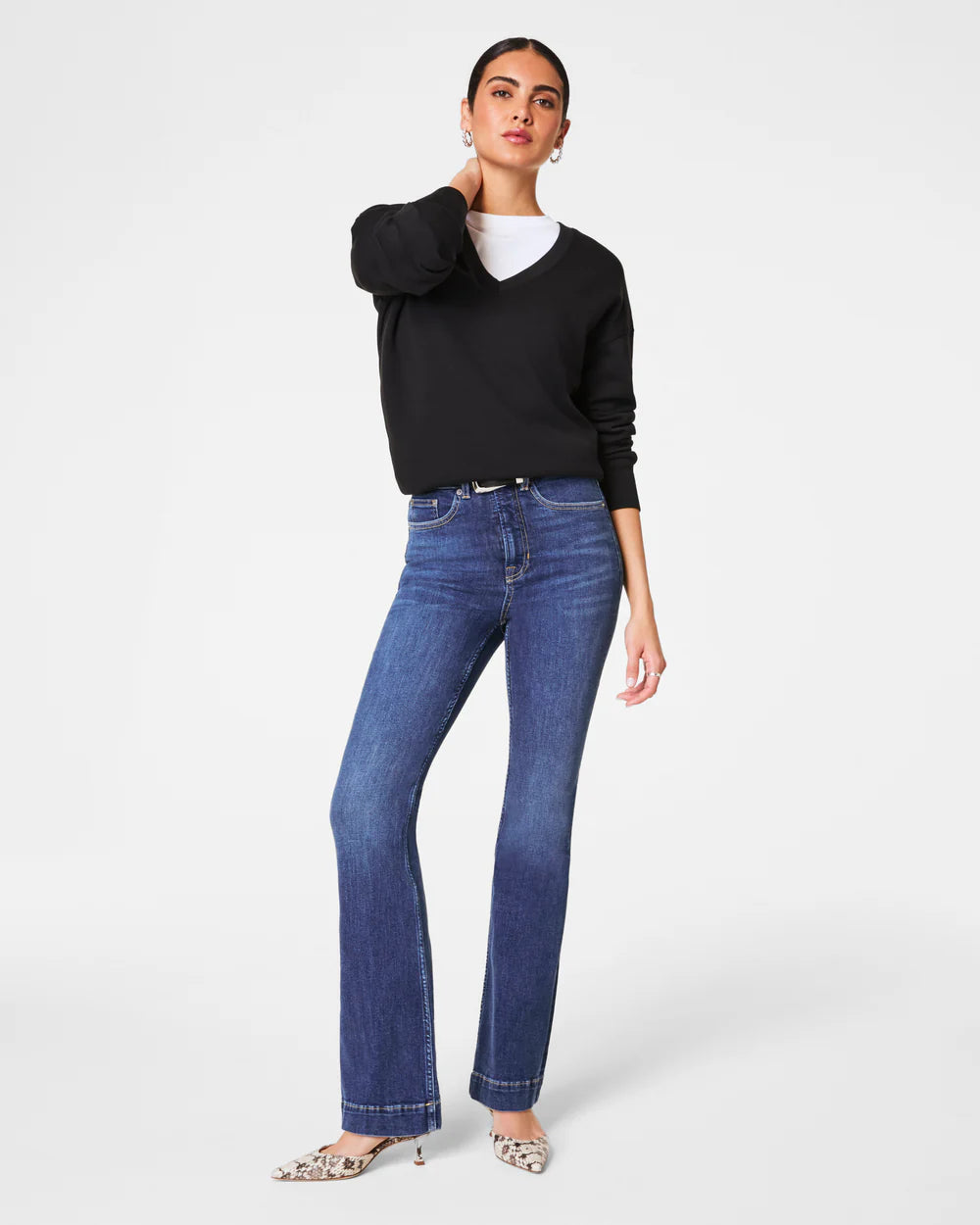 Spanx Flare Jeans-Poseidon