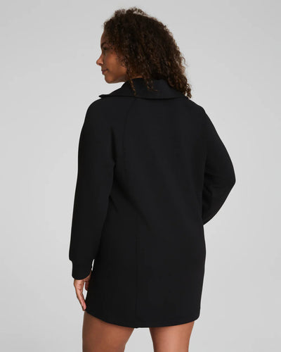 Air Essentials Half Zip Dress-Black