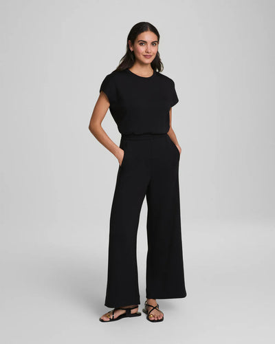 Spanx Air Essentails Cinched Jumpsuit-Very Black