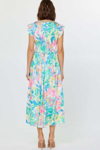 Watercolor Midi Dress