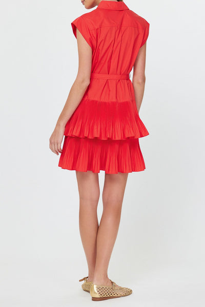 Tiered Red Mini Dress