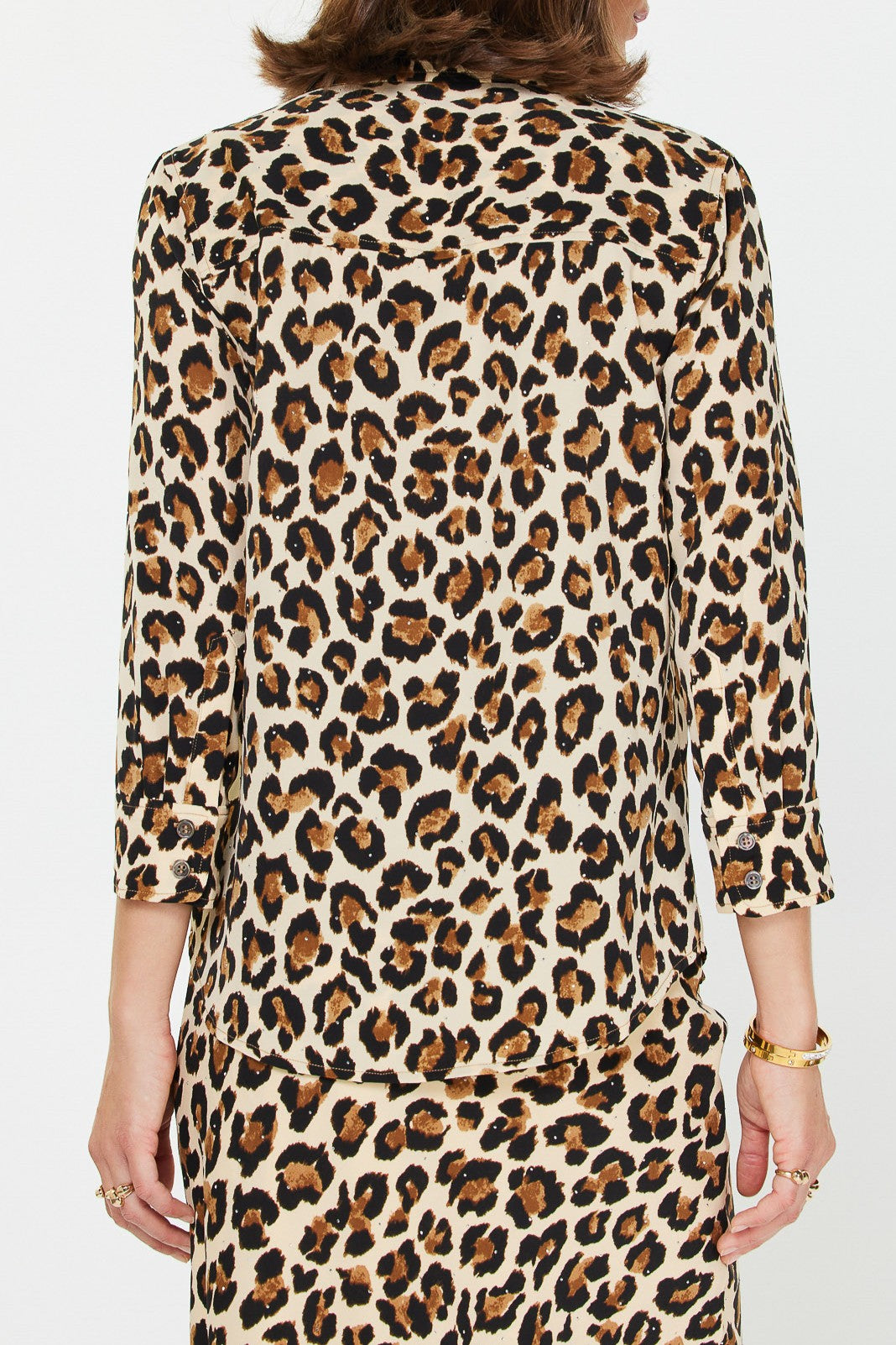 Leopard Print Button Up Top