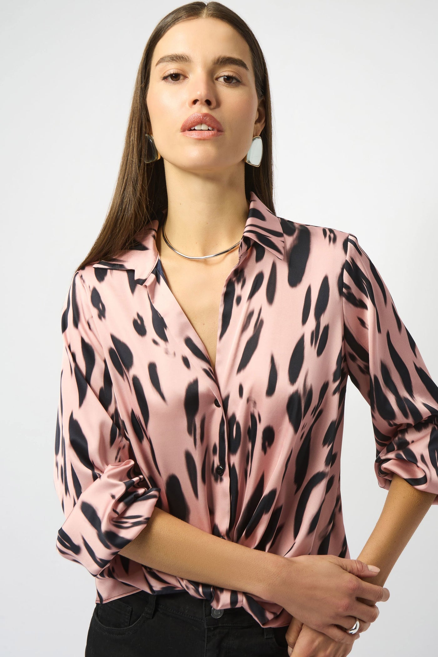 Satin Draped Top