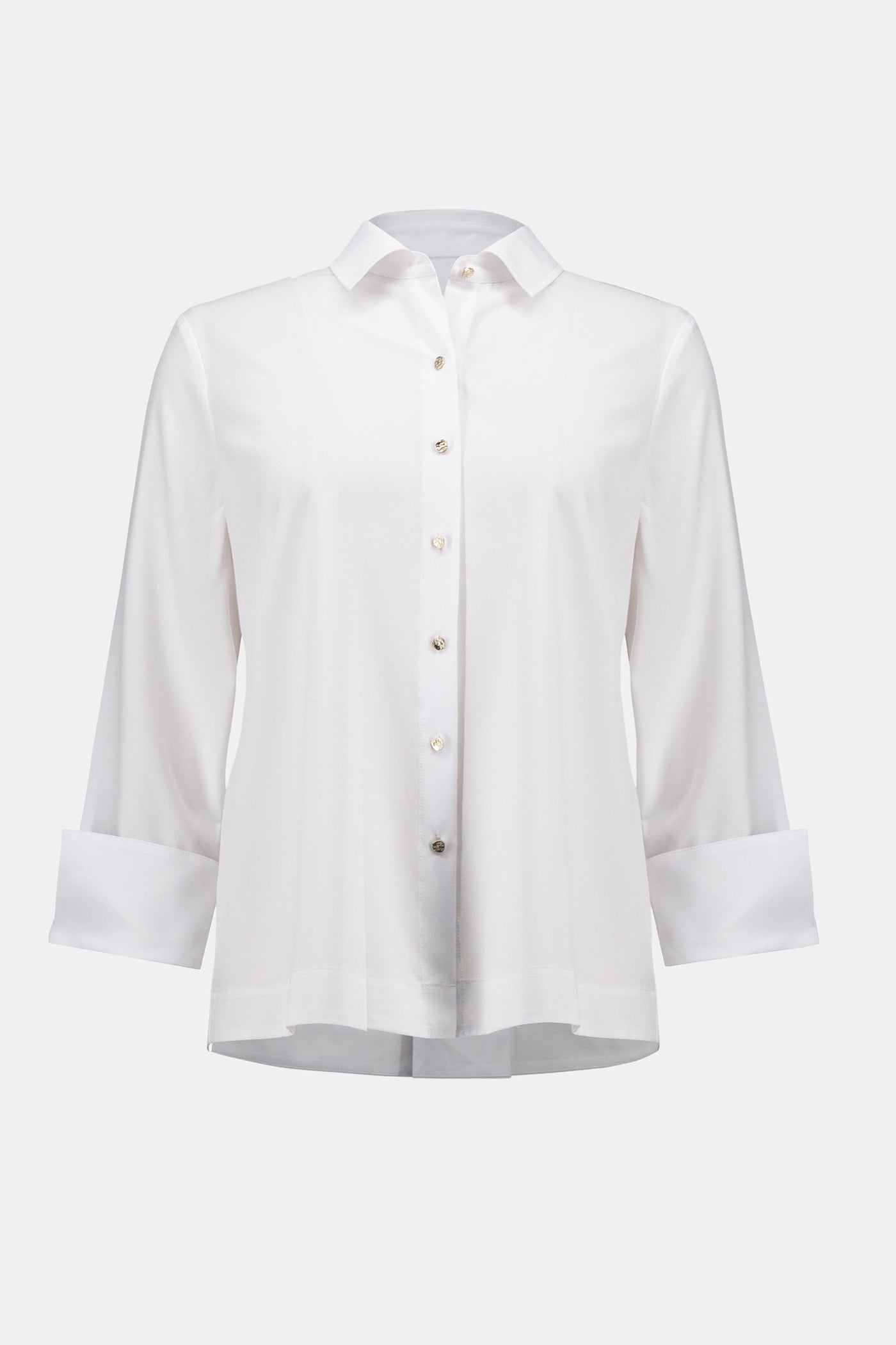 Poplin Zipper Accent Blouse