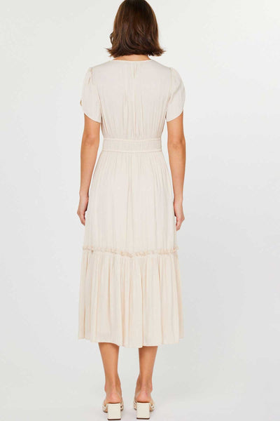 Light Beige Midi Dress