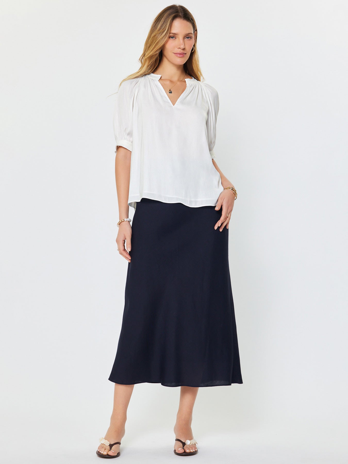 White Ruffled Top – amelineshoppe