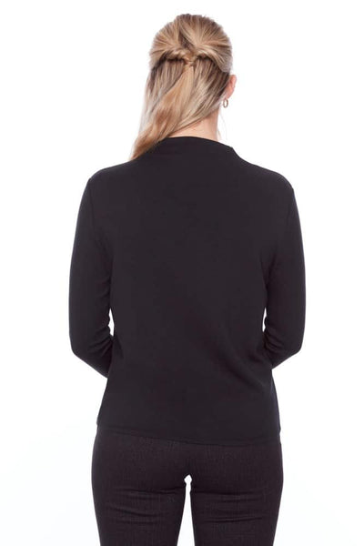 Butter Turtleneck Top-Black