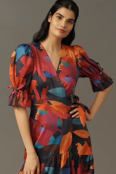 Marisol Navy Floral Dress