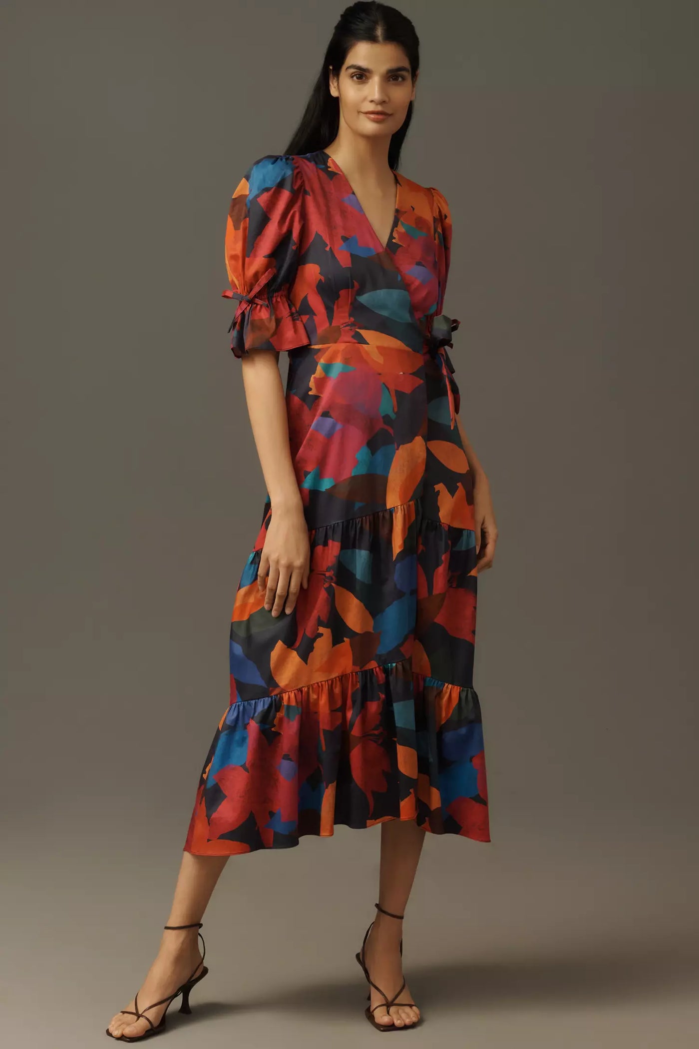 Marisol Navy Floral Dress