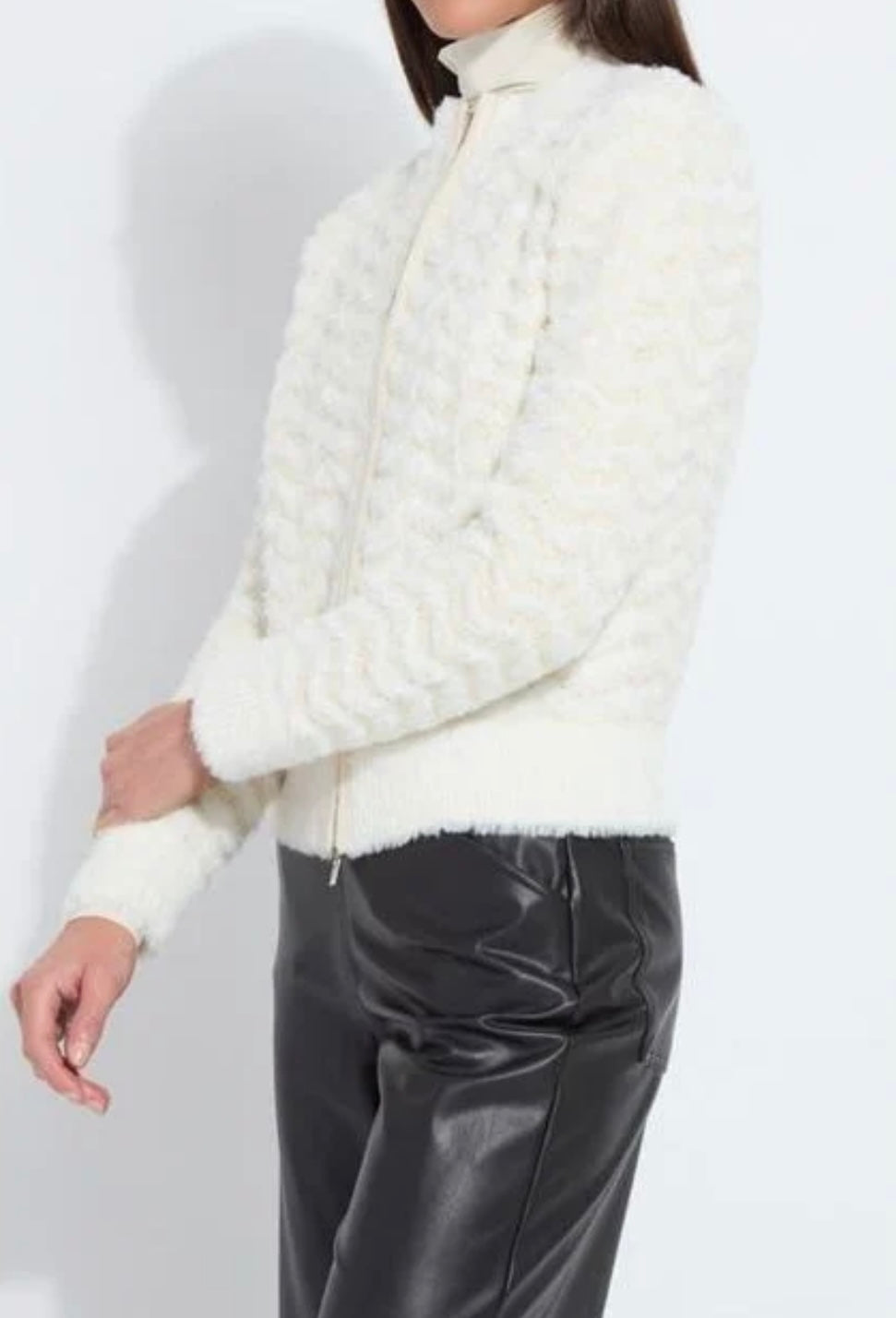Ivanna Zip Front Knit Bomber