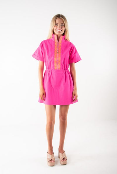 Pullover Dress-Pink Glo