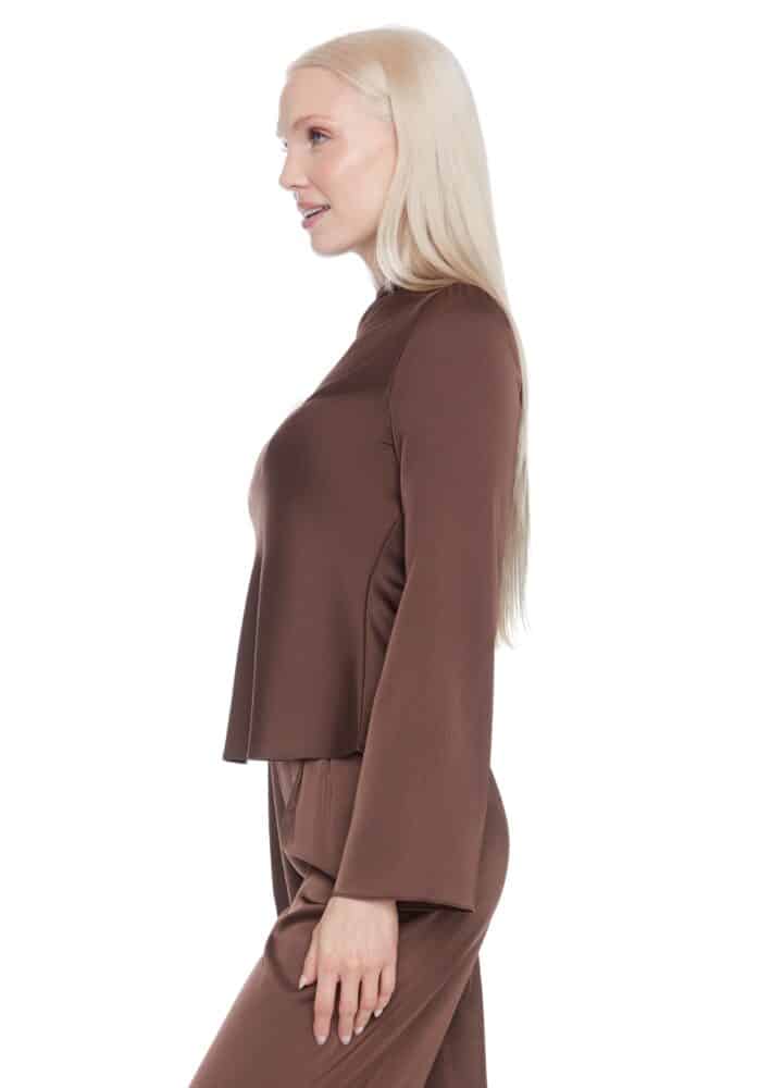 Lindsay Satin Bell Sleeve Top