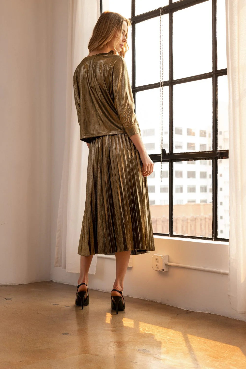 Jinna Skirt-Gold