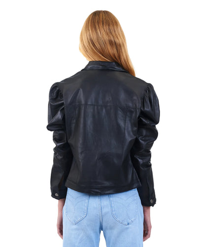 Ariel Burnished Leather-Black