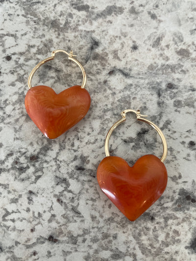 Tagua Hoop Earrings