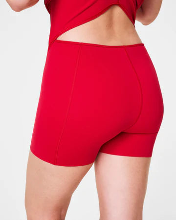 The Get Moving Zip Front Dress-Spanx Red