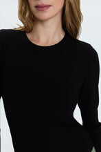 Bailey Long Sleeve Crewneck Top-Noir