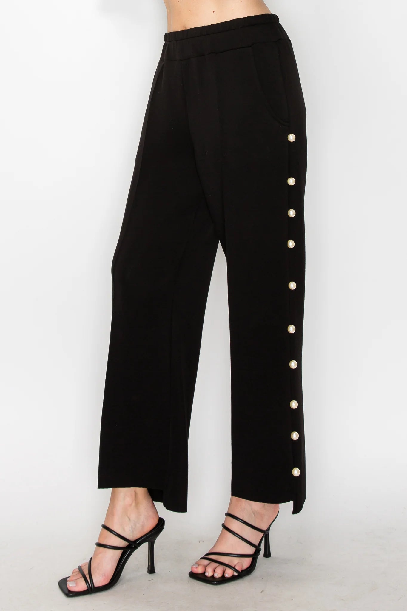 Farrah Pearl Pant-Black