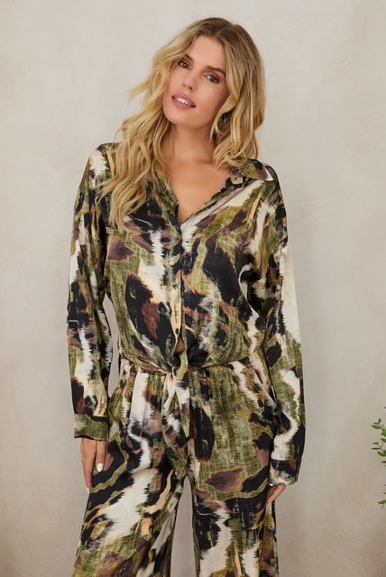 Watercolor Button Top