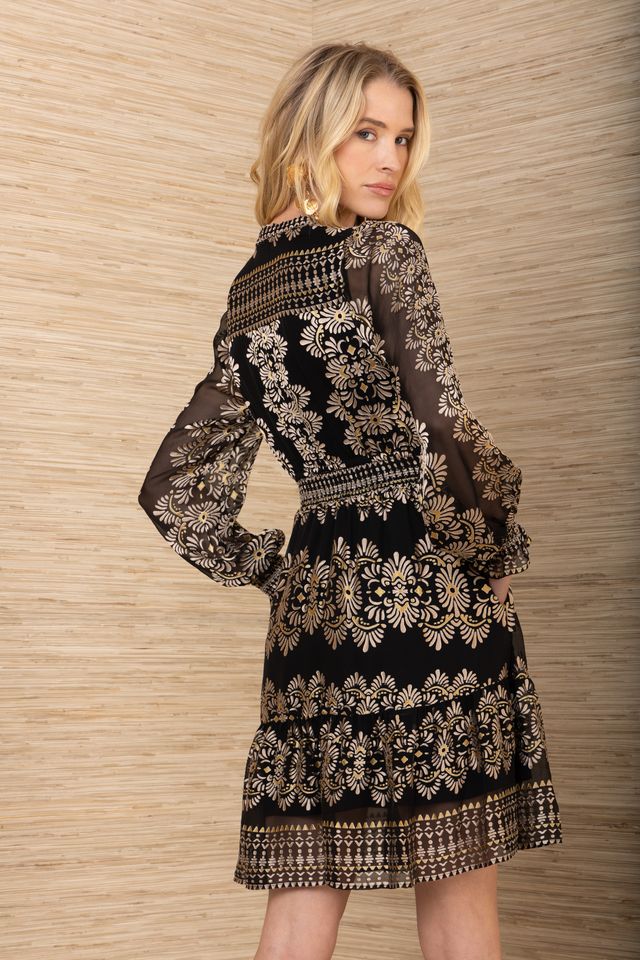 Black and Gold Dress