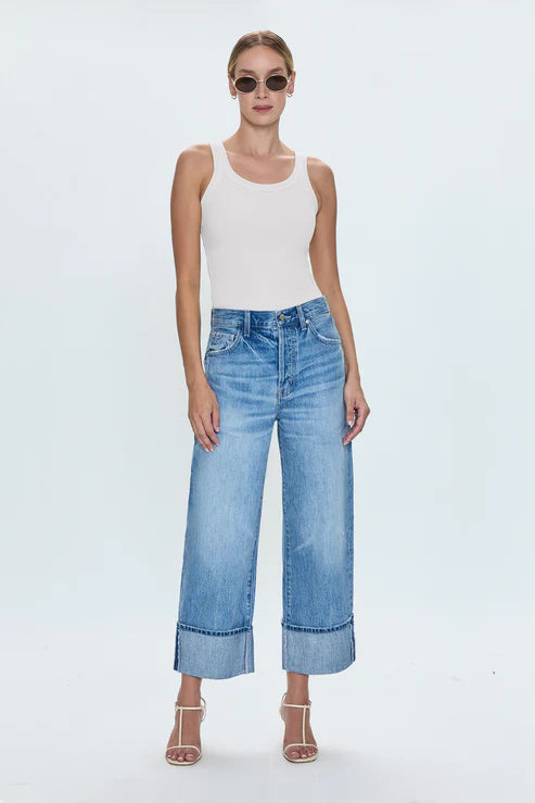 Christy Curved Hem Tank Top-Le Blanc