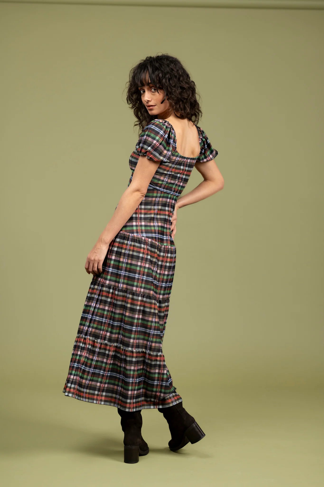 Heidi Dress - Stockholm Plaid