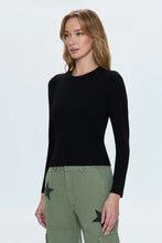 Bailey Long Sleeve Crewneck Top-Noir
