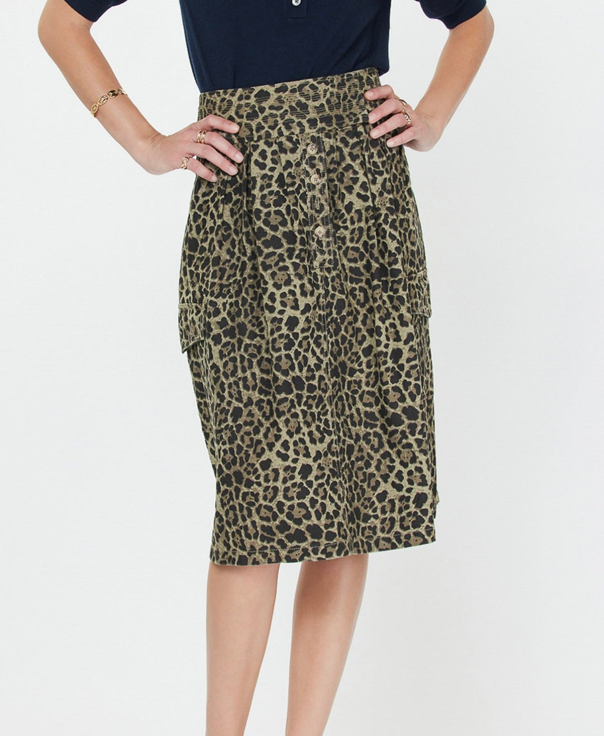 Leopard A-Line Skirt