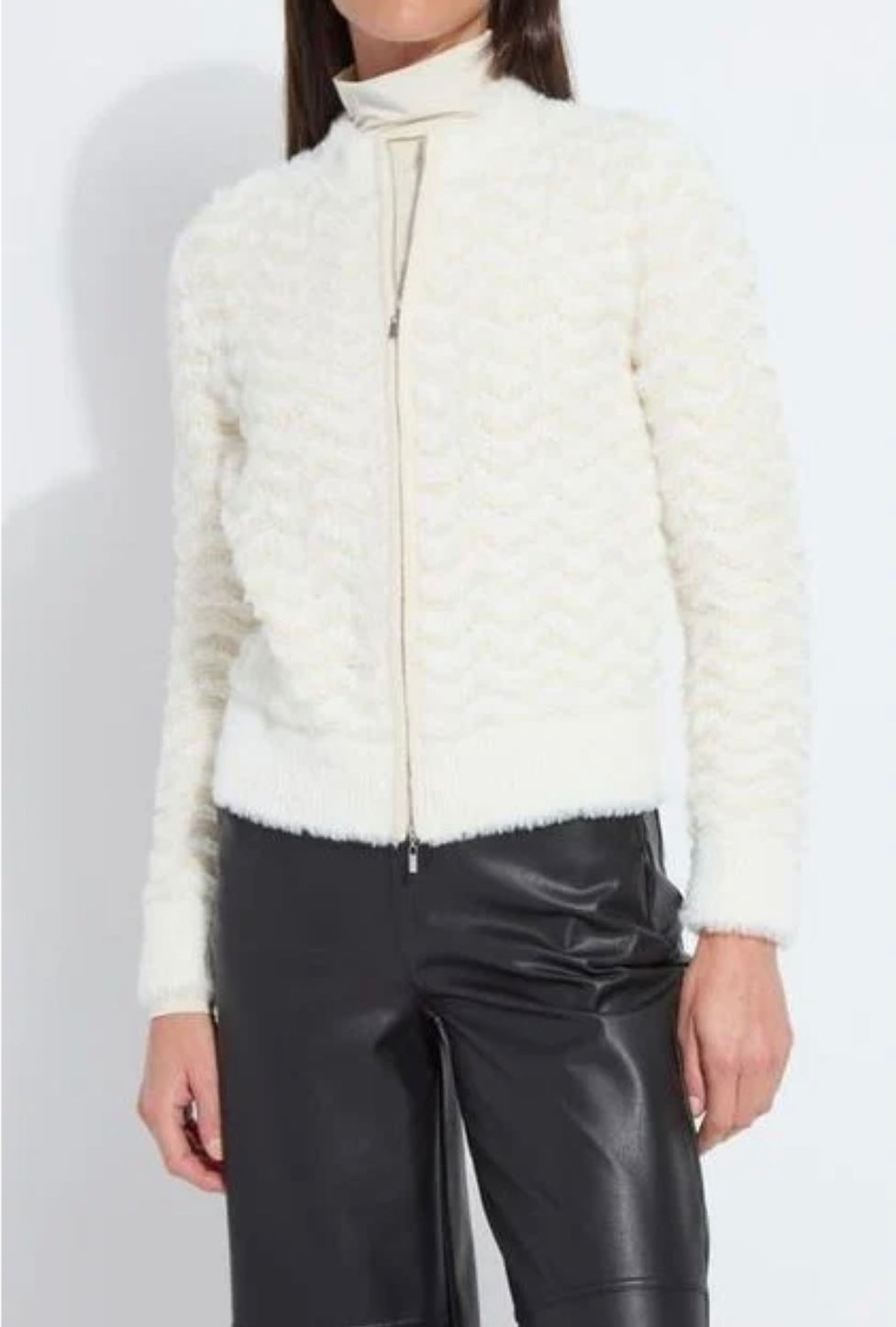 Ivanna Zip Front Knit Bomber
