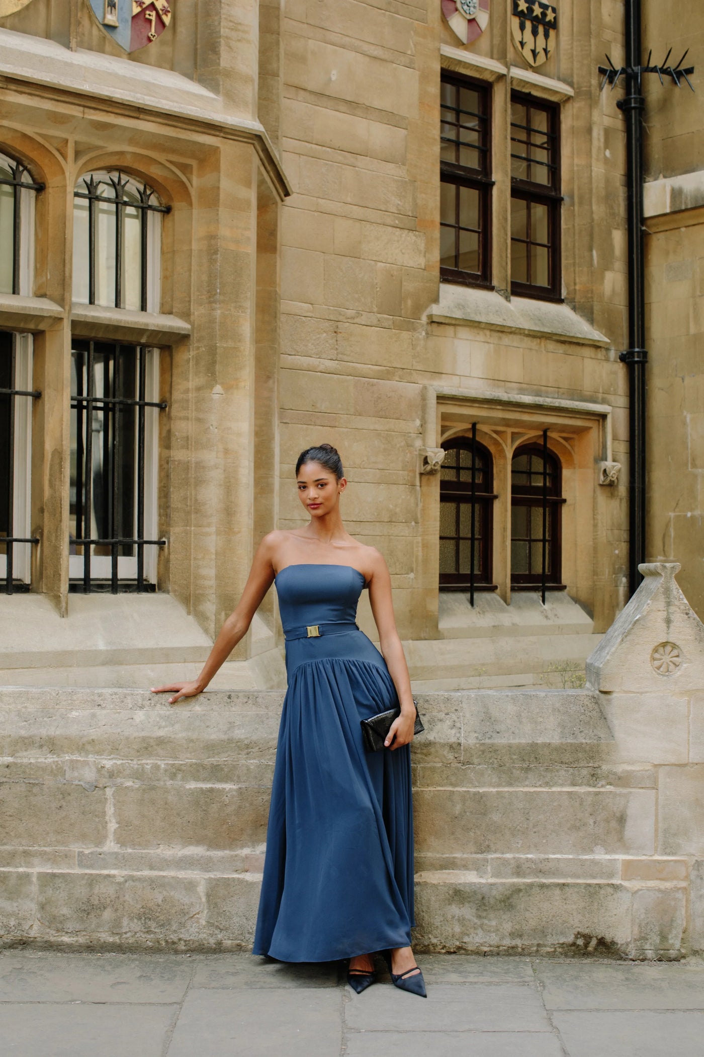 Carmel Dress-Navy