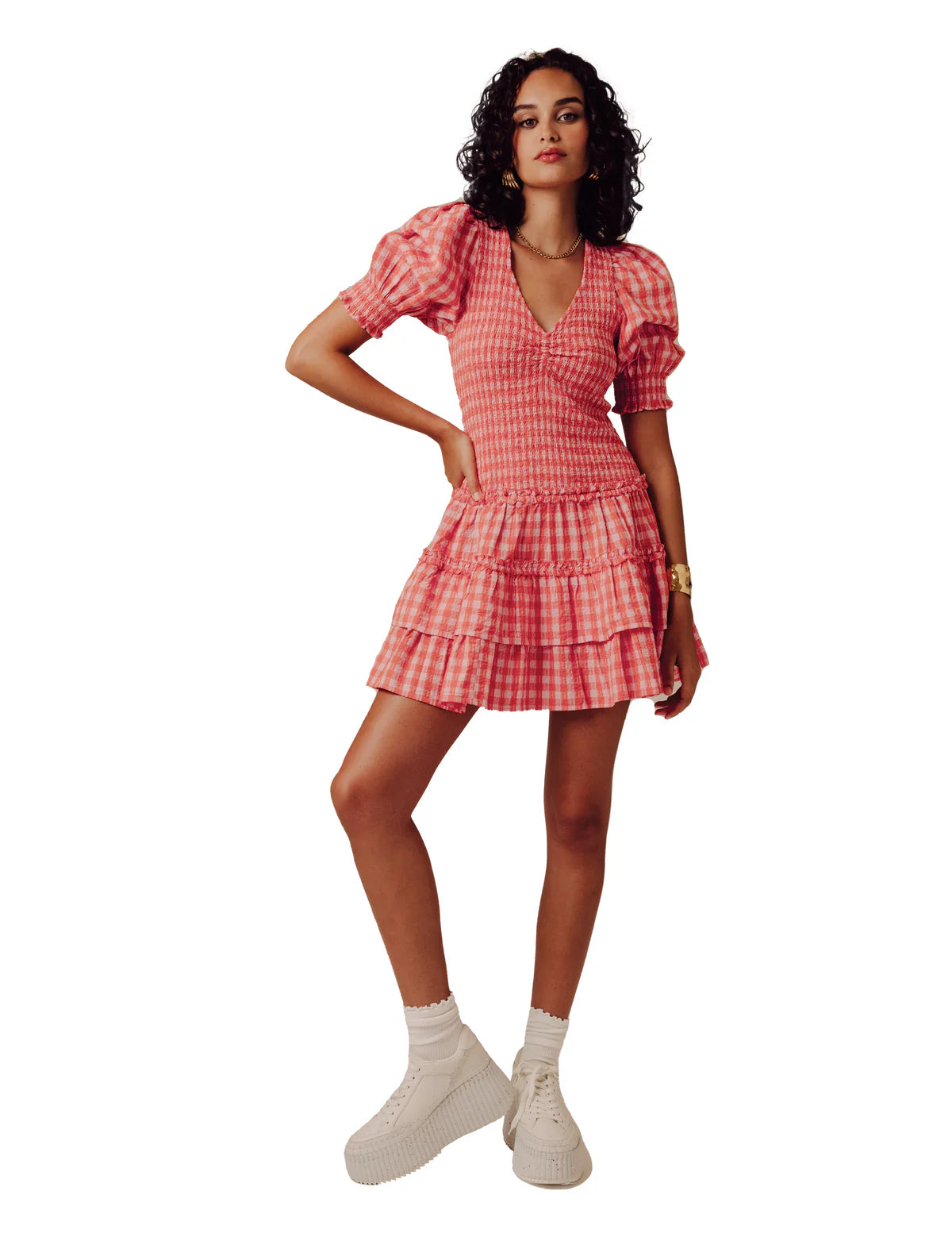 Audrey Dress- Kensingham Gingham Print