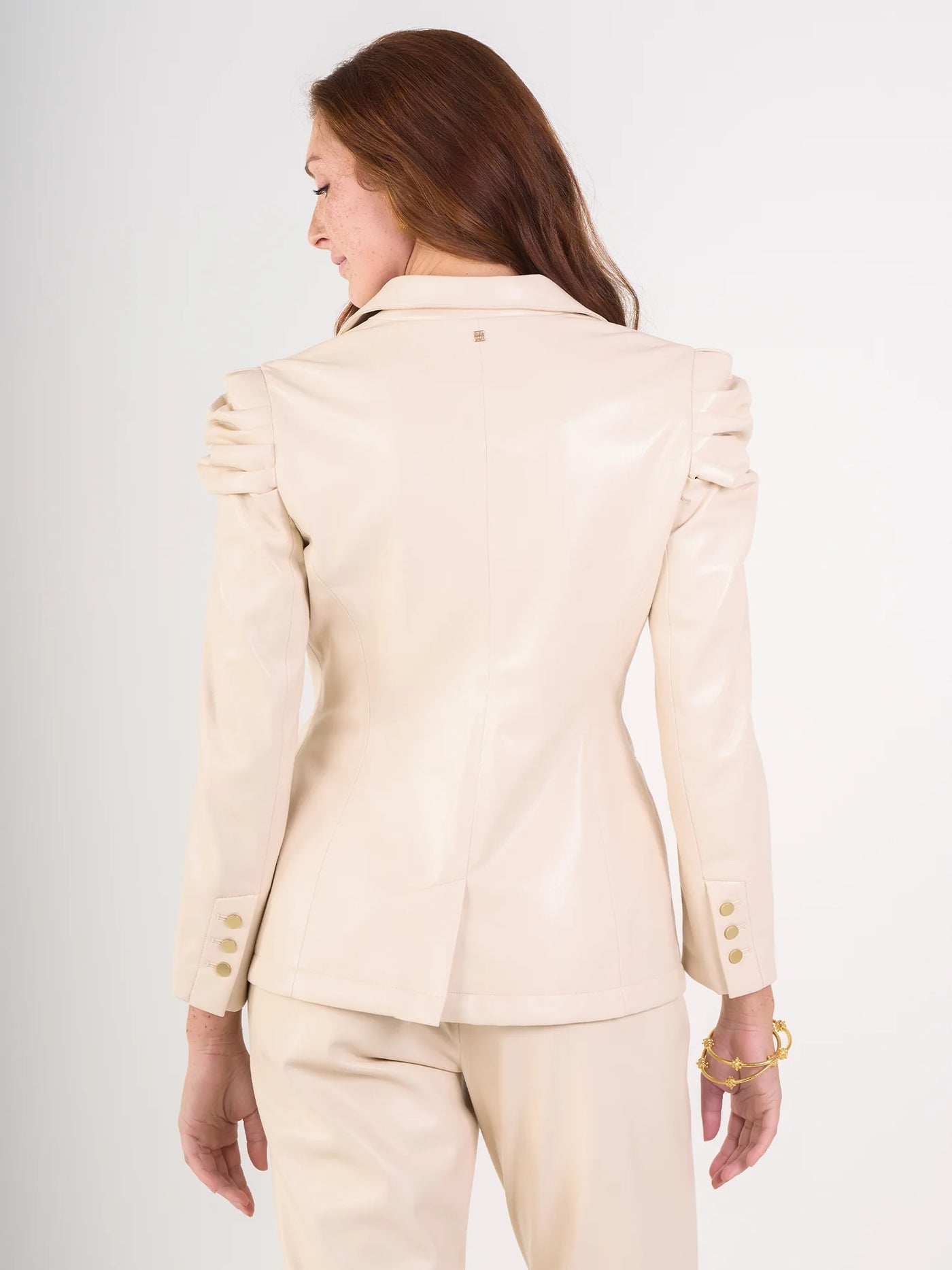 Bradshaw Blazer-Sandshell Vegan Leather