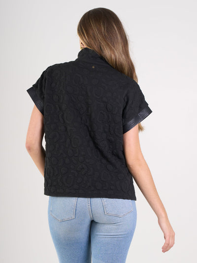 Poppy Pullover-Black Cheetah