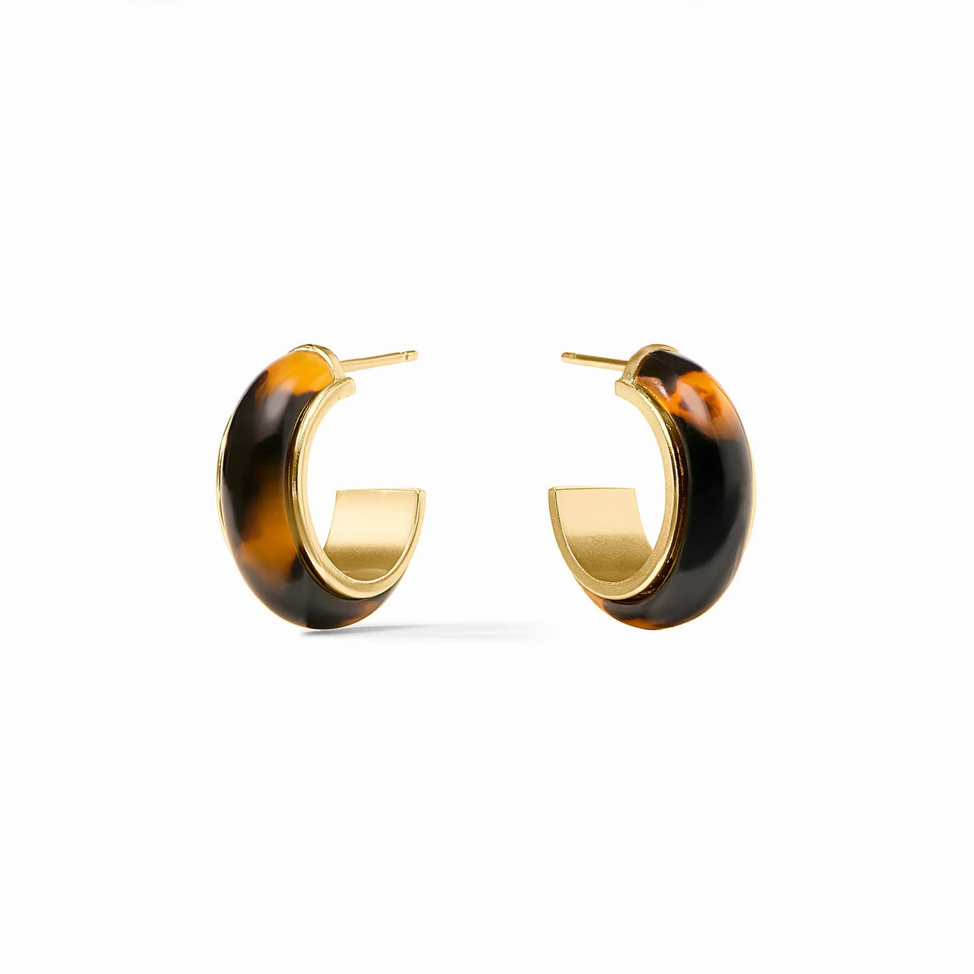Carnaby Hoop-Gold and Acrylic Tortoiseshell-Small