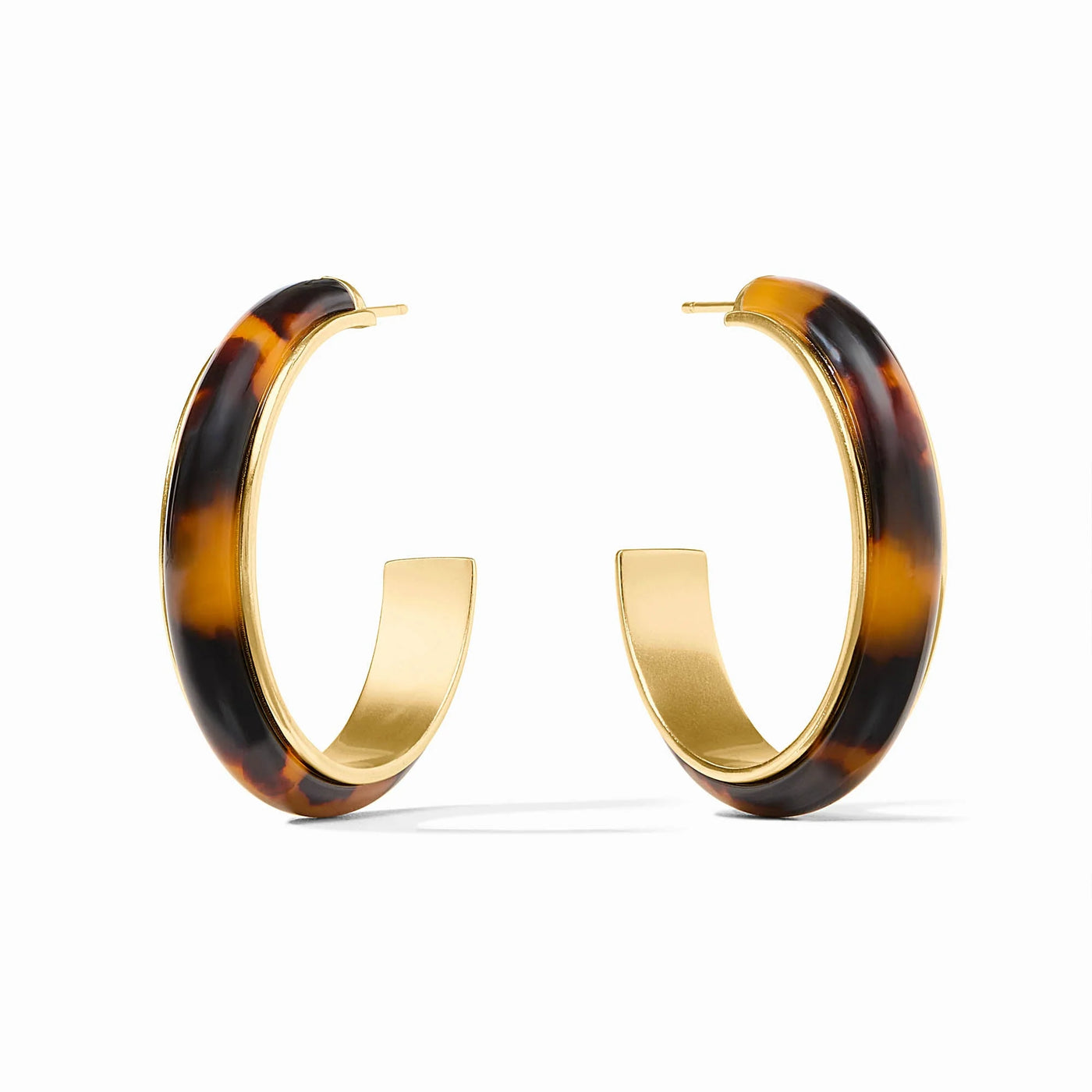 Carnaby Hoop-Gold and Acrylic Tortoiseshell-Large