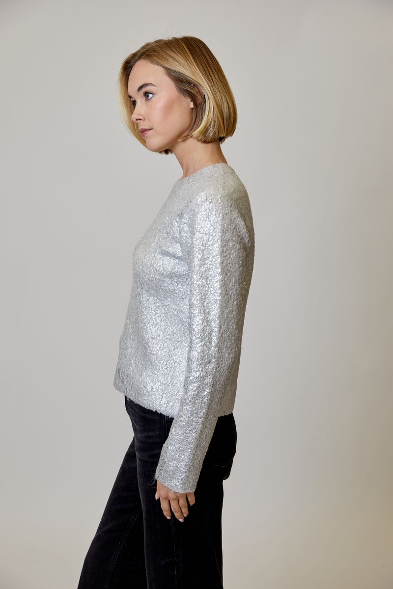 Foiled Silver Sweater