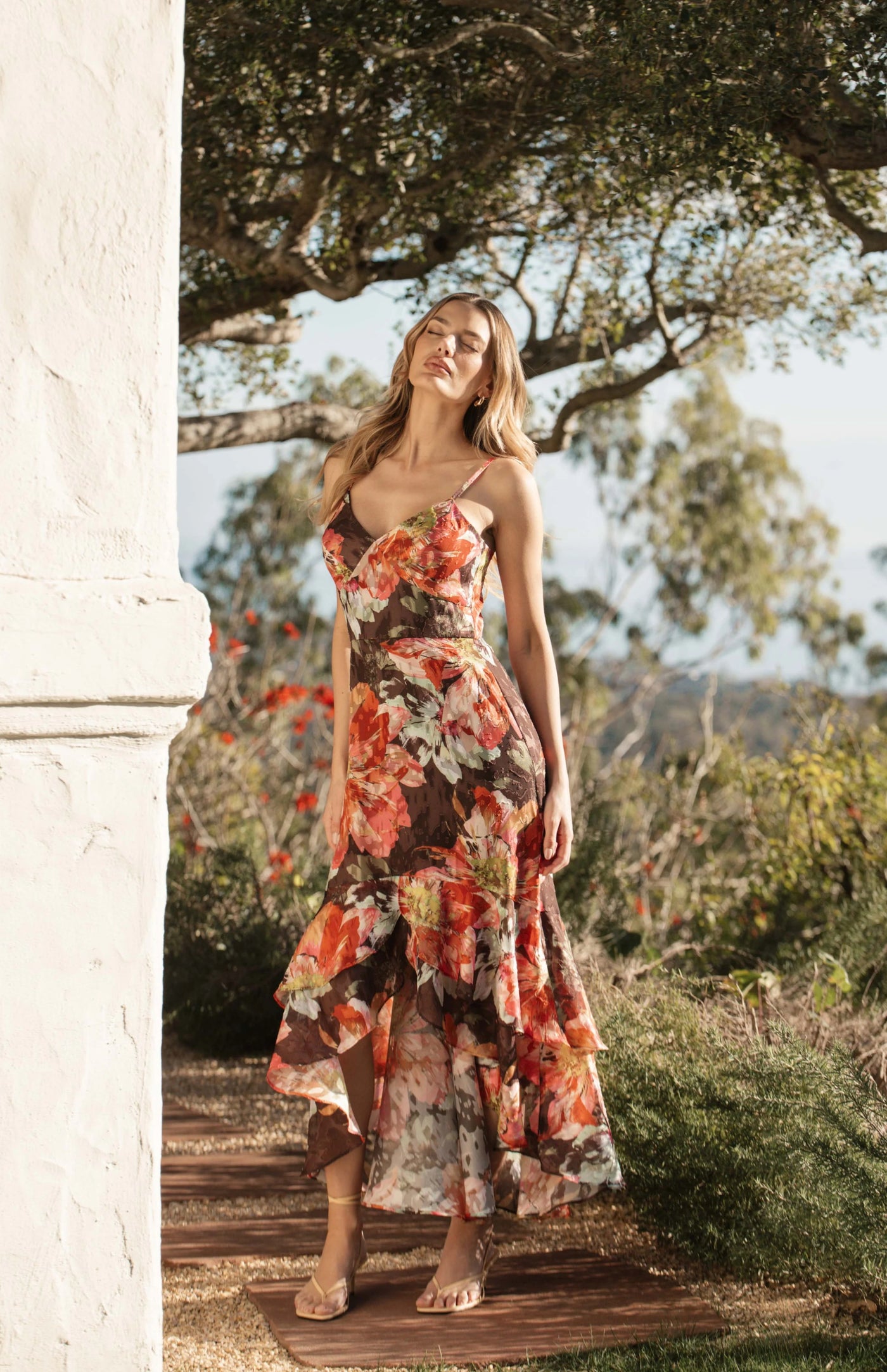 Royce Dress-Brown Vintage Floral