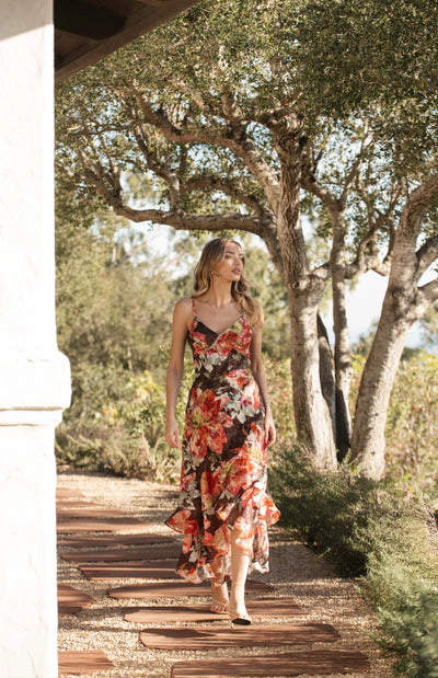 Royce Dress-Brown Vintage Floral