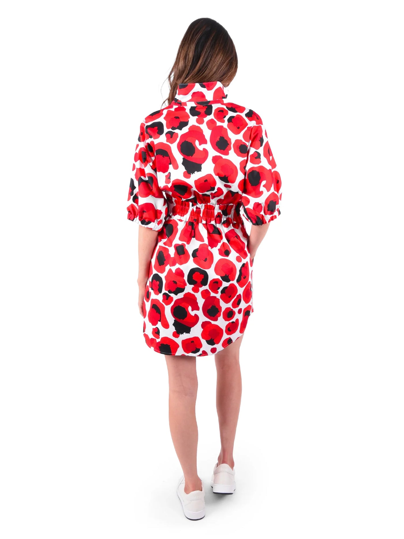 Palmer Dress-Red Collegiate Cheetah